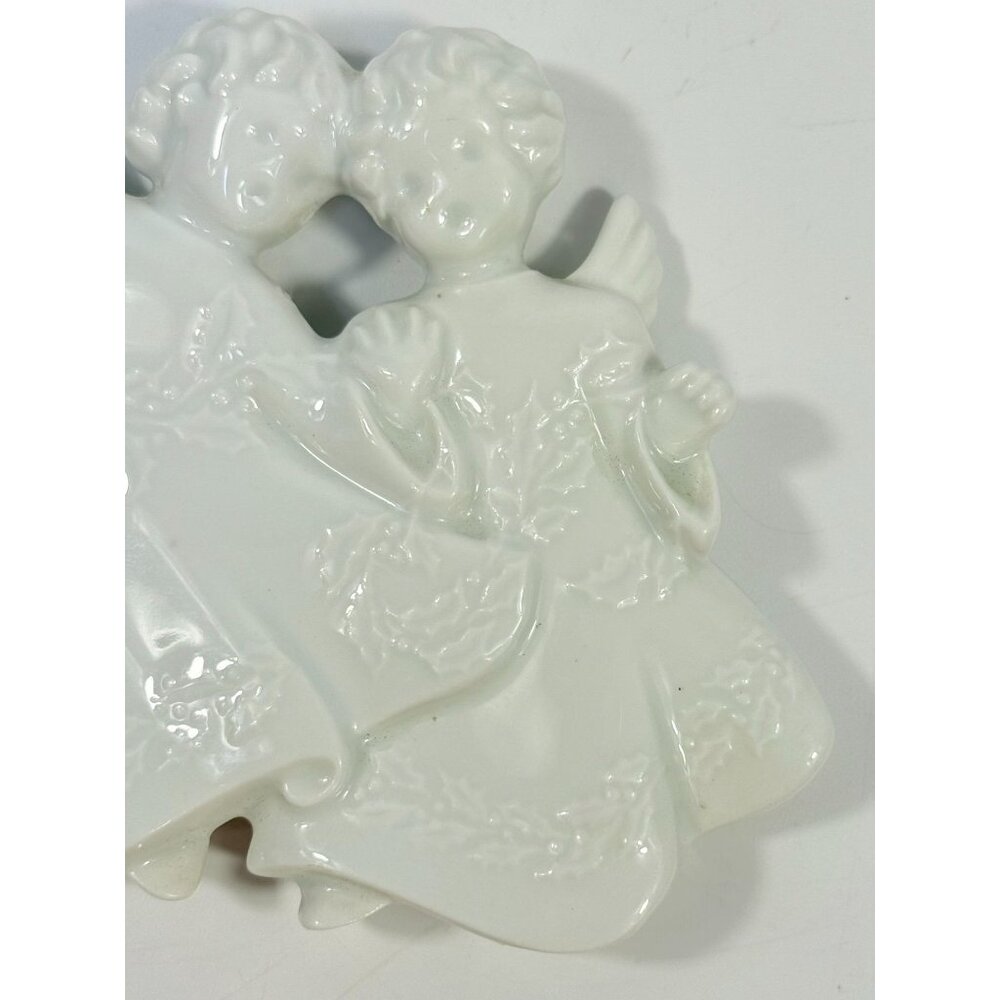 Christmas Tree Ornament Caroling Angels Haviland Limoges Signed France 1982 - Picture 10 of 16